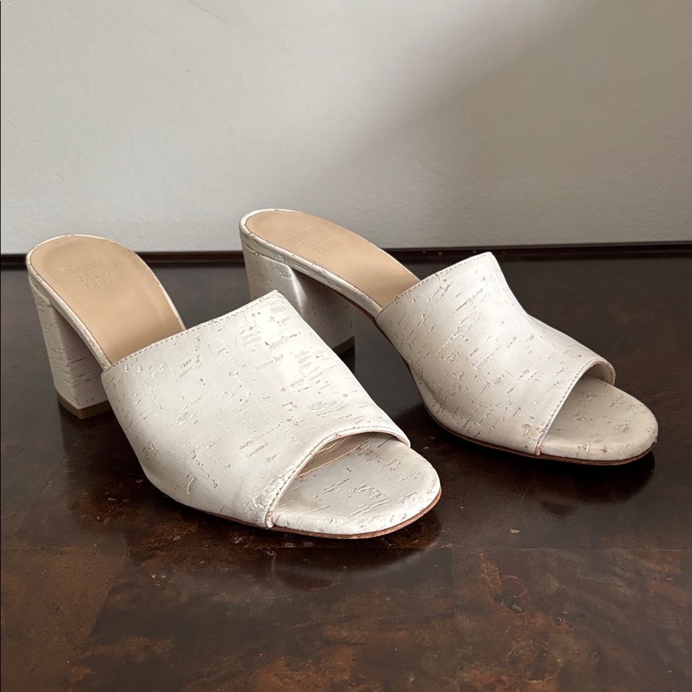 Maryam Nassir Zadeh Cork Leather Heels, EU 38